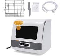 lavastoviglie portatile Lavastoviglie portatile da appoggio Mini lavastoviglie compatta 4 programmi Lavastoviglie automatica for la pulizia profonda for appartamento (Size : Style 2)