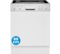 Lavastoviglie semi-integrata Bomann da 60 cm, molto silenziosa, apertura automatica della porta, con Aquastop, 40°-65°C, 6 programmi - GSPE 7423 TI