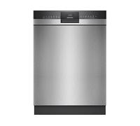 Siemens iQ300 SN43ES04TE - Lavastoviglie sottopiano in acciaio spazzolato, 60 cm