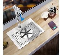 Lavatazze Automatica in Acciaio Inox, Sciacquatrice per Bicchieri per Bar e Caffetterie