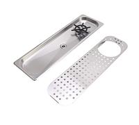 Lavatazze for sciacquatrice for vetro in acciaio inossidabile, alta pressione, ampia gamma di usi, facile da installare, adatta for cucine domestiche, caffè, bar, ristoranti (Nero A)(Stainless Steel C