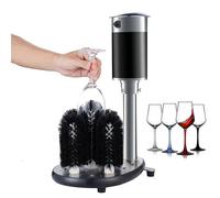 Lavatazze verticale elettrica, 800 tazze/ora, lavabicchieri commerciale a 5 spazzole, detergente per vetrerie da 130 W per bar, cucina, ristorante, hotel
