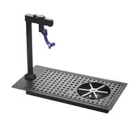 Lavatazzine Professionale con Scarico E Vaschetta Raccogligocce, Risciacquatore In Acciaio Inox per Bicchieri, Pressione per Lavaggio Rapido, per Bar E Ristoranti