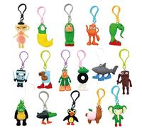 Lavatelli - Set 16 Portachiavi Brainrot 3D Gadget | Regalini Fine Festa Compleanno Bambini e Ragazzi | Bomboniere, Premi, Piccole Sorprese Collezionabili, ricarica macchina ARTIGLIO - GRABBER - PINZA