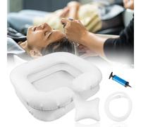 Lavatesta Gonfiabile Portatile da Casa, Lavabo Gonfiabile Per Capelli, Utile per Lavare i Capelli a Persone senza Mobilita, Lavandino gonfiabile Adatto a Persone in Post Chirurgia Incinte e Anziani