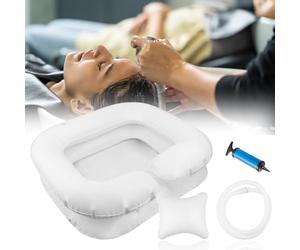 Lavatesta Gonfiabile Portatile da Casa, Lavabo Gonfiabile Per Capelli, Utile per Lavare i Capelli a Persone senza Mobilita, Lavandino gonfiabile Adatto a Persone in Post Chirurgia Incinte e Anziani