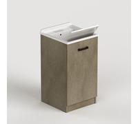 Lavatoio Ad 1 Anta 47x50 In Legno Nobilitato Colore Argilla Design Moderno