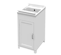 KIT LAVATOIO RESINA ANTIACIDO 45X50 CM BIANCO