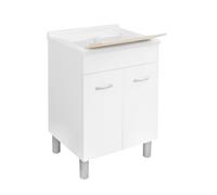 Lavatoio con Mobile in Nobilitato Idrorepellente Dh L Cm 60 x P Cm 50