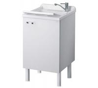 Lavatoio con Mobiletto 50x50 cm in Legno Pilozzo per Lavanderia da Interno