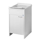 Lavatoio in kit junior per esterni 45x50, a una anta, bianco 9006k cr