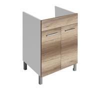 Lavatoio in Ceramica 60x50 con Mobile DOMINA Cemento Mix - Lavanderia Design