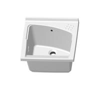 Lavatoio in ceramica 61x61 cm ad incasso per mobile modello Revine