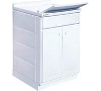 LAVATOIO IN RESINA 60X50X90 MOBILE+VASCA+ASSE RESINA+SIFONE MADE IN ITALY