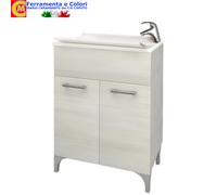 Mobile Lavatoio per interno 60×50 Rovere Bianco