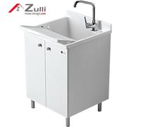 LAVATOIO MONTEGRAPPA LOOK-ONE 60X60 BIANCO POMOLO GRIGIO C/ASSE TERMOPLASTICO