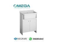 LAVATOIO PANCRAZIO PVC BIANCO A 2 ANTE 55X35 NEGRARI 5001PKC