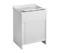 Lavatoio Per Esterni Con Mobile In Plastica E Apertura A Serrandina L Cm. 60 X P Cm. 60