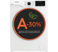 Hotpoint Ariston HB 123 CARE IT - Lavatrice 12 Kg Libera Installazione, Carica Frontale, 1400 giri/min, Classe A-30%, PetHair Care, FabricCare, ColorCare, SteamCare, Anti Macchia - Bianca 84,6 x 59,8