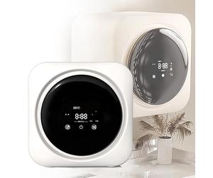 Lavatrice a parete Lavatrice a parete automatica portatile con pannello di controllo LCD, asciugatrice, 4 modalità, 170 W 5 kg Asciugatrice elettrica a carica frontale piccola per appartamen