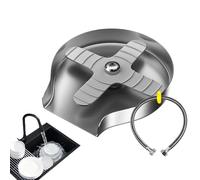 Lavatrice ad alta pressione - Bottiglia di classe commerciale, potente lavello miscelatore montato | accessori da cucina versatili, bicchieri in mason, thermos, ugello rotante a 360 ° - struttura in