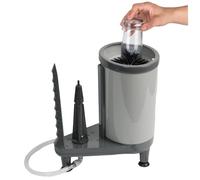 Lavatrice Automatica per Tazze, Sciacquatrice per Bicchieri Ad Alta Pressione con Spazzola In Nylon a 360° e Base Antiscivolo, Sciacquatrice per Bicchieri Lavatazze Tè, per Tazze 3-16 Cm Diametro