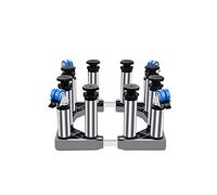 Lavatrice Base Base Regolabili Lunghezza/Larghezza 41-65Cm Mobile Grande Supporto A Botte di Legno Stand Asciugatrice E Frigorifero Vassoi per Pavimenti Base con Serratura Ruote Girevoli
