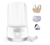 Lavatrice biancheria intima, mini lavatrice portatile, mini lavatrici migliorate, lavatrice wireless ricaricabile, portabiancheria per reggiseni, biancheria intima, calzini (bianco)