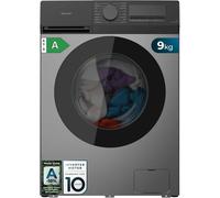 Cecotec Lavatrice Carico Frontale 9Kg Bolero DressCode 9450 Inverter Steel, 1400 rpm, 16 Programmi 10%, Motore Inverter Plus, Allergy Care, Pearl Drum, Silence, Stop&Go, KidLock, Steel