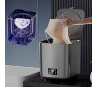 Lavatrice Completamente Automatica Da 10 Litri, Mini Lavatrice Portatile Con Tubo Di Scarico, Pulizia Completamente Automatica Intelligente, Regolazione A 4 Velocità, Controllo Touch LCD