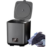 Lavatrice Completamente Automatica, Mini Lavatrice 4 in 1 da 10 Litri, con Tubo di Scarico, Lavatrice Portatile, Pulizia Completamente Automatica Intelligente + Regolazione A 4 velocità of
