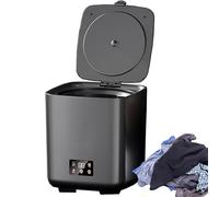 Lavatrice completamente automatica, mini rondella 4 in 1 da 10 l, con tubo di scarico portatile, pulizia completamente automatica intelligente + regolazione a 4 velocità, controllo touch LCD, per