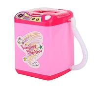 Lavatrice con spugna per trucco, lavatrice con spazzole elettriche Mini detergente per pennelli elettrico per trucco, per pulire i pennelli per il trucco Ragazze Signore(Pink)