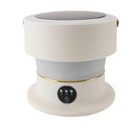 Lavatrice e Asciugatrice Portatile, Resistenza all'invecchiamento, 2 Cestelli per la Disidratazione, Lavatrice Pieghevole 100-240 V per Dormitorio 'appartamento (Spina europea)