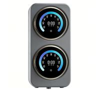 Lavatrice for biancheria intima, Mini lavasciuga portatile, LED Touch, Installazione a parete, Grigio(Silver Desktop)