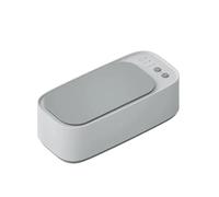 Lavatrice for gioielli a ultrasuoni 45KH - Detergente domestico professionale for occhiali, orologi, orecchini, anelli, collane, rasoi, lenti(White)