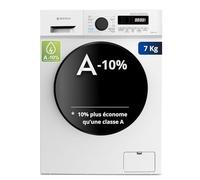 Lavatrice frontale GEDTECH GLL71200WH - 7 kg - 1200 giri - 16 programmi - Eco - Intensiva - Veloce - Bassissimi consumi (Bianco, 7 Kg)