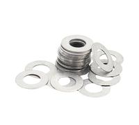 Lavatrice in acciaio inox M3/M4 M5 M6 M8 M9 M10-M30 10/20/50/100 pezzi dischi piatti ultra sottili in acciaio inox, 0,1/0,2/0,3/0,5 mm/0,1 mm di spessore/M20*25 (0,30 mm di spessore, M17 mm di