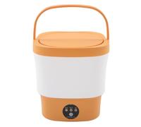 Lavatrice, Lavaggio Multifunzionale e Lavaggio a Secco Rotante, Pulizia Profonda Portatile, Mini Modalità Multiple 100-240 V per Calzini per la Casa (ORANGE)