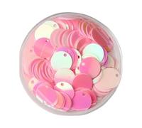 Lavatrice, Lavatrice in acciaio inox, Applique di paillettes, creative da 10 g, piatte rotonde in PVC 10-30 mm(Lightpink,15mm)
