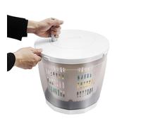 Lavatrice manuale 2 in 1 per piccoli oggetti, lavatrice a manovella con comoda copertura e ventose, lavatrice non elettrica manuale da viaggio per esterni - 35 x 32 cm