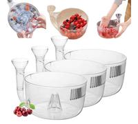 Lavatrice per frutta e verdura, ciotola per lavare frutta e verdura con filtro, dispositivo di pulizia per frutta e verdura, cestello di scarico multiuso per lavello da cucina, per famiglie e camper