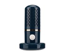Lavatrice per Frutta e Verdura, Ricarica USB Wireless Detergente per Frutta e Verdura Portatile a Forma di Capsula Mini Purificatore di Frutta Purificatore per Alimenti con Base per La Pulizia di(Blu)