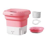 Lavatrice Piccola famiglia Pieghevole Portatile Automatico Ultrasuoni e Indietro Pulsatore Eluizione Doppio scopo Imitazione Lavaggio a mano con foro di scarico Lavatrice for frutta / 852 ( Color : Pi