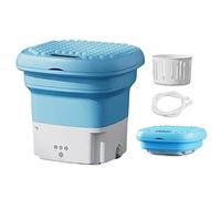 Lavatrice Piccola famiglia Pieghevole Portatile Automatico Ultrasuoni e Indietro Pulsatore Eluizione Doppio scopo Imitazione Lavaggio a mano con foro di scarico Lavatrice for frutta / 852 ( Color : Bl