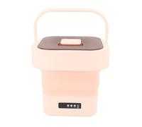 Lavatrice portatile, 100-240V 10L Mini Lavatrice Pieghevole Mini Lavatrice Pieghevole Completamente Automatica per Vestiti per Bambini, Intimo o Piccoli Articoli (PINK)