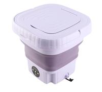 Lavatrice Portatile 11L con Timer 2-10-15 min Automatica Pieghevole con Tubo di Drenaggio per Appartamento, Viaggio, Studente, Campeggio