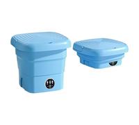 Lavatrice portatile, 4,5 l, mini lavatrice, 3 velocità e timer, 36 W lavatrice da campeggio lavaggio e disidratazione, due in uno, lavatrice pieghevole per i vestiti del bambino (blu)