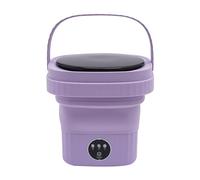 Lavatrice portatile, 6L Pieghevole Mini Lavatrice con 3 Modi, Piccolo Viaggio Lavatrice per Biancheria Intima Calzini Asciugamani (LViola)