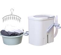 Lavatrice Portatile, capacità 3,5 kg, Carico Dall'alto, Acciaio Inox, Efficienza Energetica, per Uso Residenziale